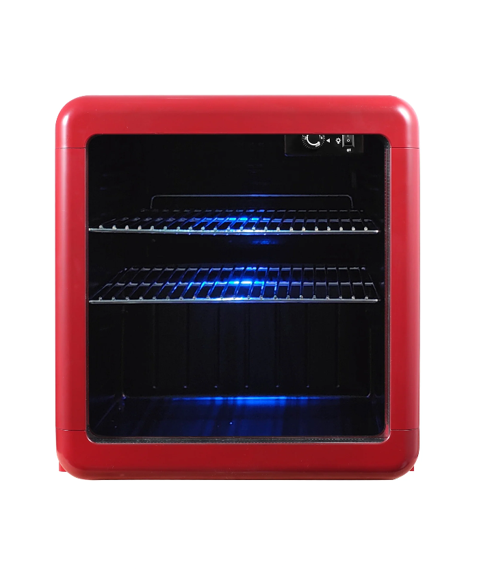 1.7 Cu. Ft. Retro Mini Beverage Cooler In Red