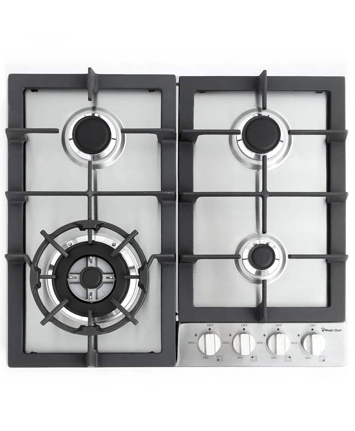 24 In. Gas Cooktop In Stainless Steel With 4 Burners