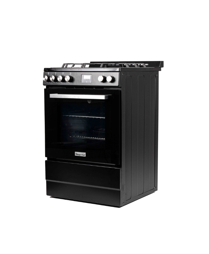24 In 4-Burner Freestanding Gas Range In Black