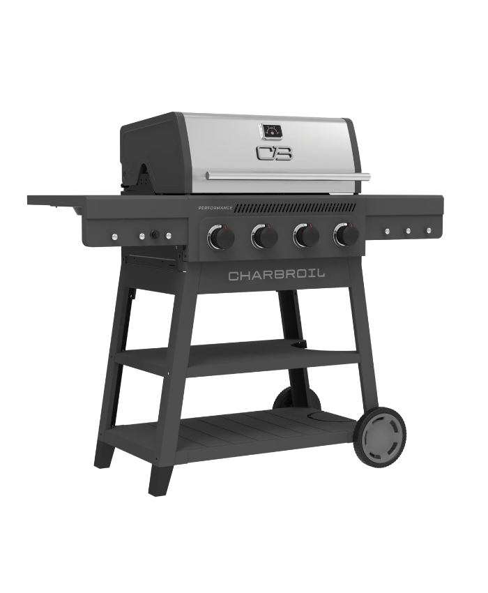 Performance Series™ FlavorMax™ 4 Burner Cart Gas Grill Gray Stainless
