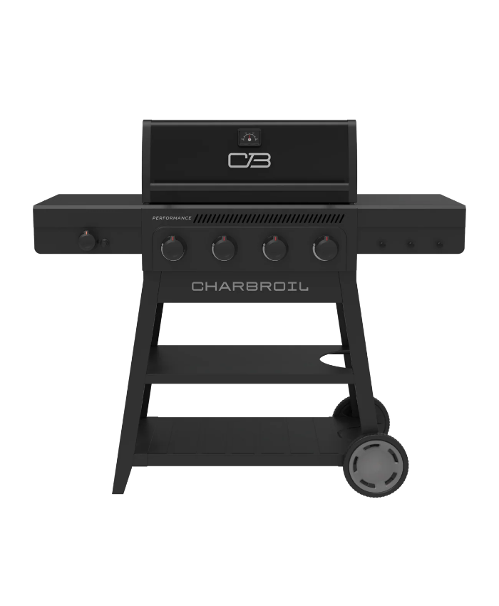 Performance Series™ FlavorMax™ 4 Burner Cart Gas Grill with Side Burner Blackout