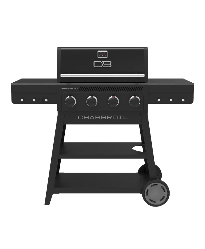 Performance Series™ FlavorMax™ 4 Burner Cart Gas Grill Black Stainless