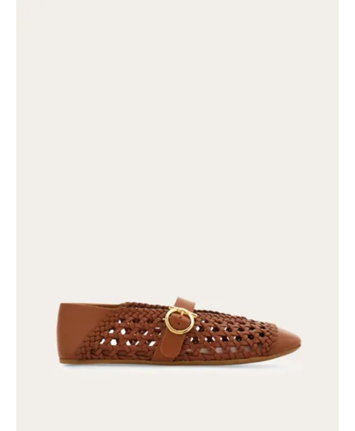 Gancini Buckle Ballet Flatv