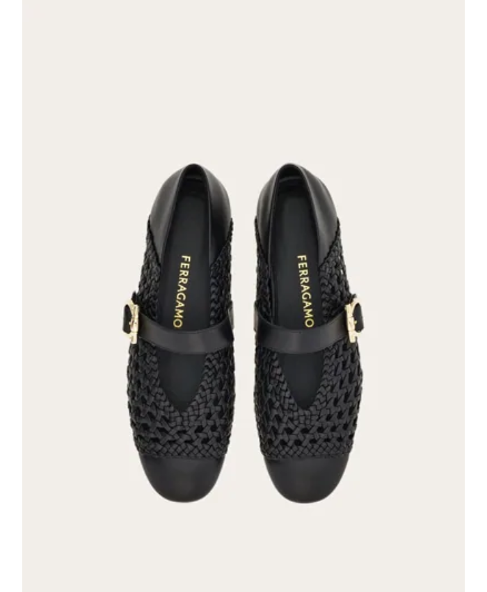 Gancini Buckle Ballet Flat