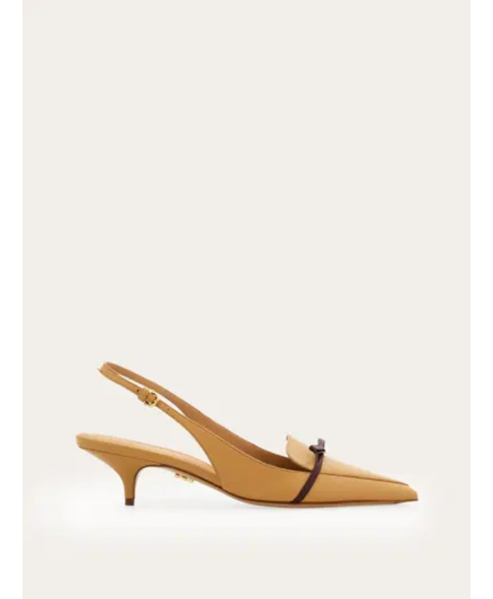 Slingback With Bow Mini Bow Detail