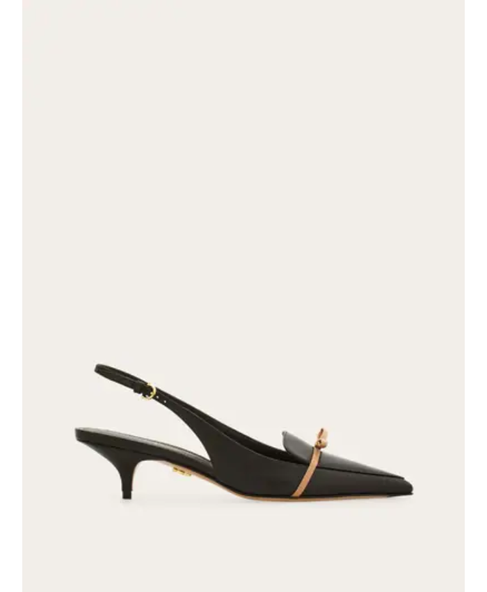 Slingback With Bow Mini Bow Detail