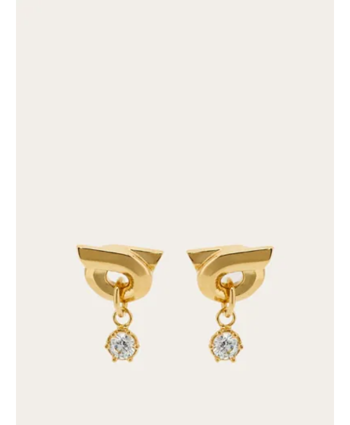 Gancini Earrings With Pendant