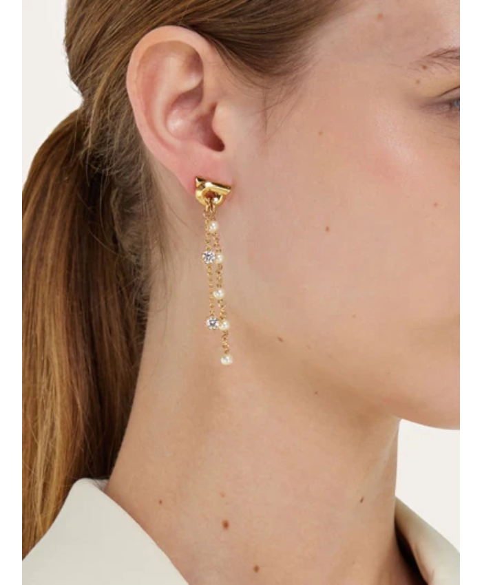 Double drop earrings