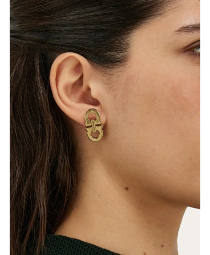 Double Gancini earrings