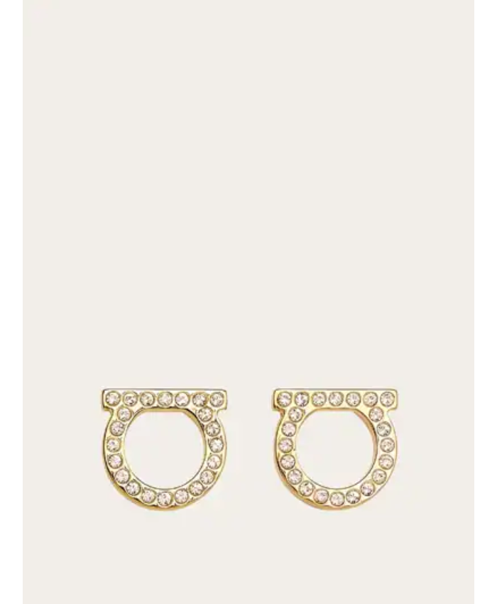 Gancini crystals earrings (L)