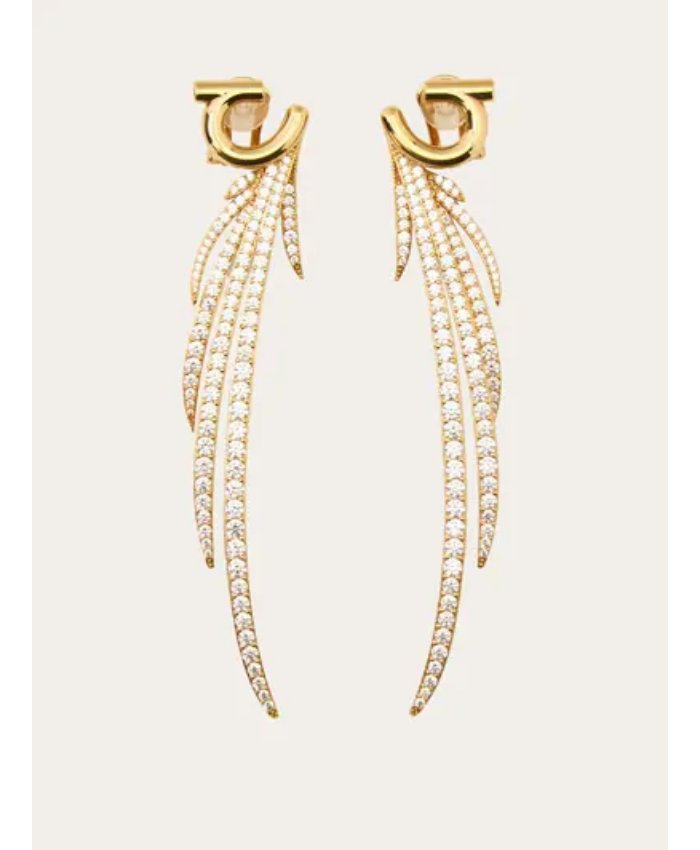 Earrings with crystals