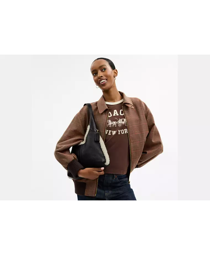 Brooklyn Shoulder Bag 28 In Shearling