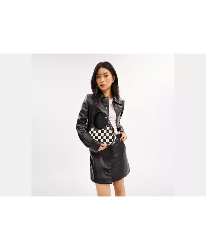 Ergo Bag In Checkerboard Upcrafted Leather