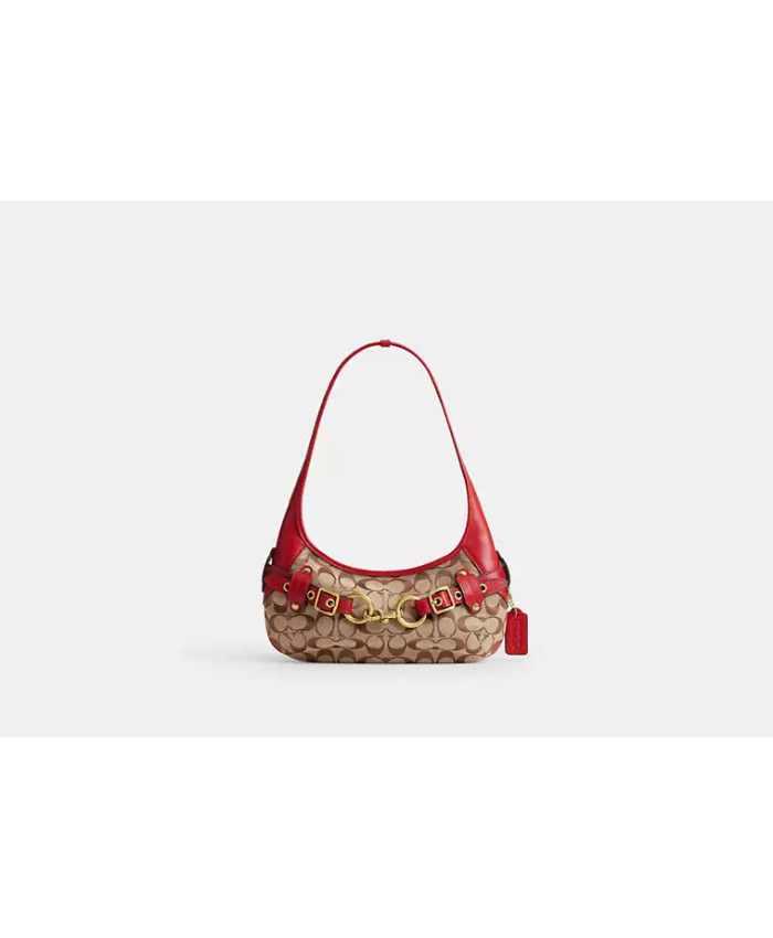 Belted Ergo Shoulder Bag 26 In Signature Jacquard