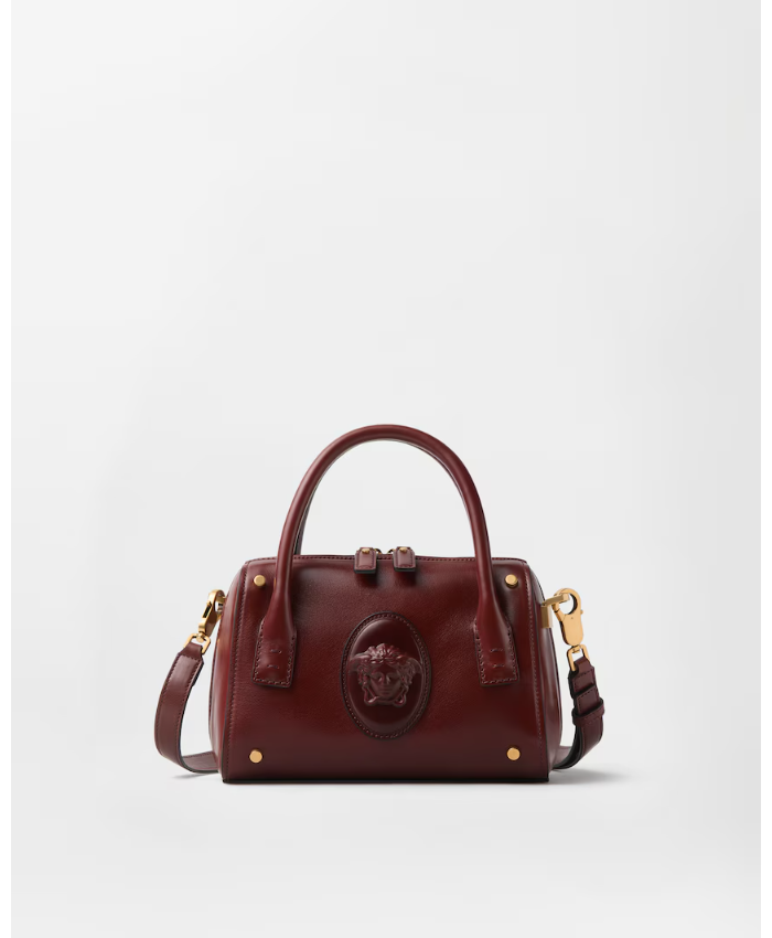 Roomy Small Leather Boston Bag