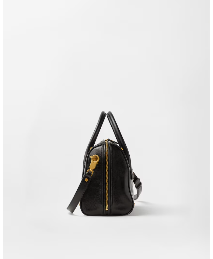 Roomy Leather Boston Bag