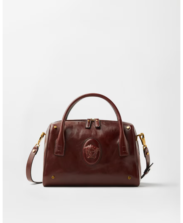 Roomy Leather Boston Bag