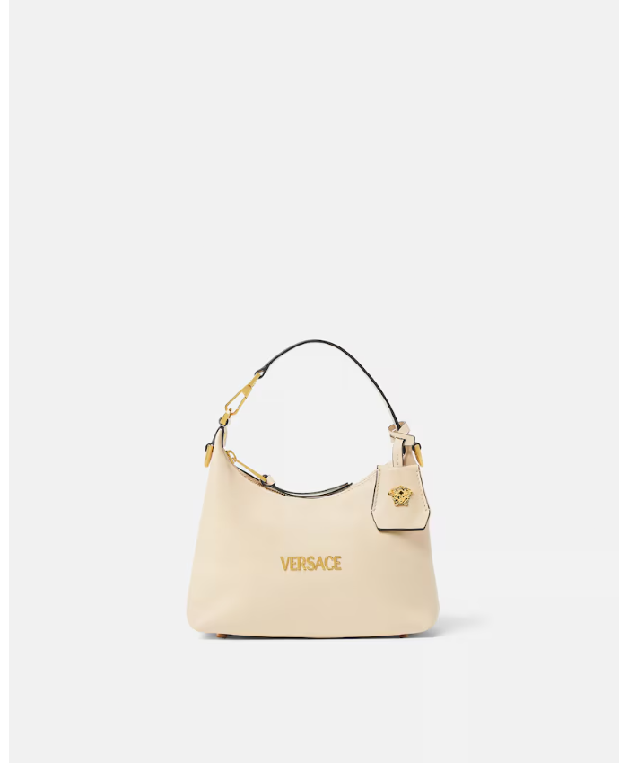 Versace Tag Nappa Hobo Bag