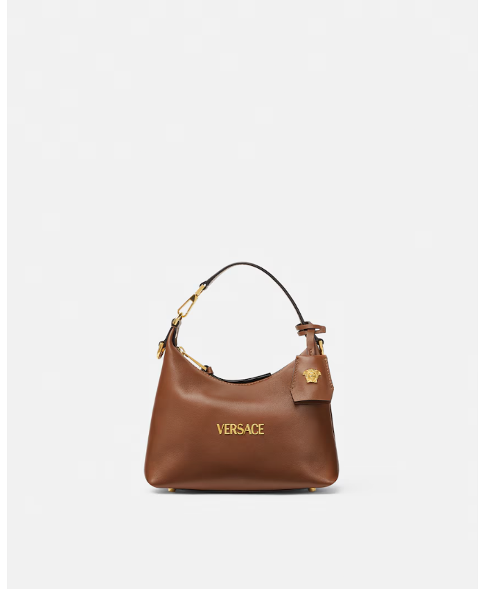 Versace Tag Nappa Hobo Bag