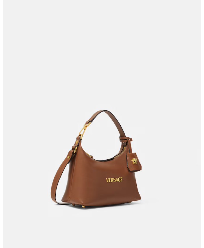 Versace Tag Nappa Hobo Bag