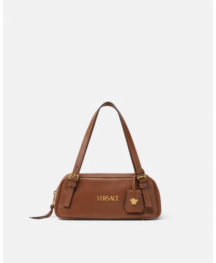 Versace Tag Nappa Bowling Bag