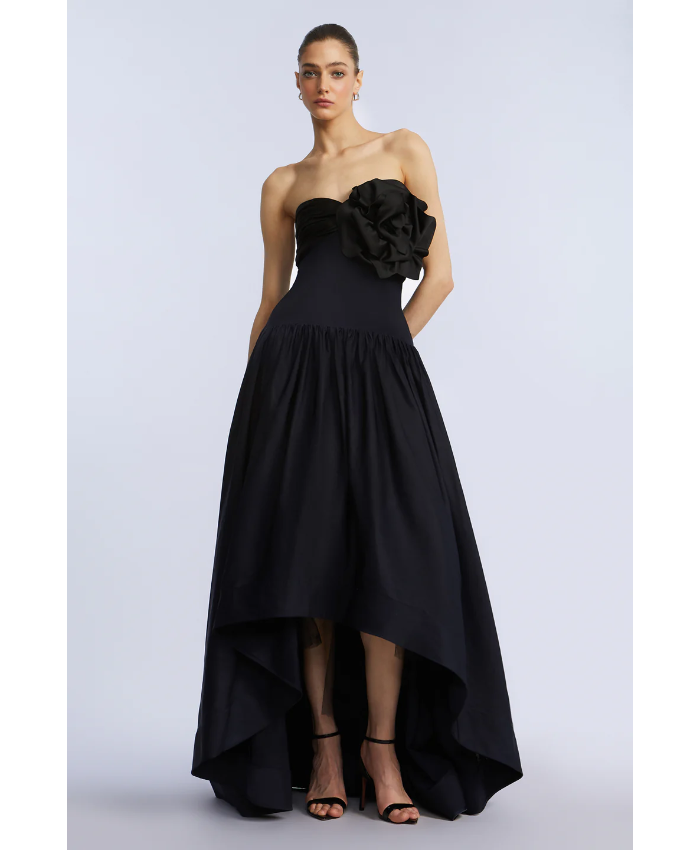 High Low Gown With Flower