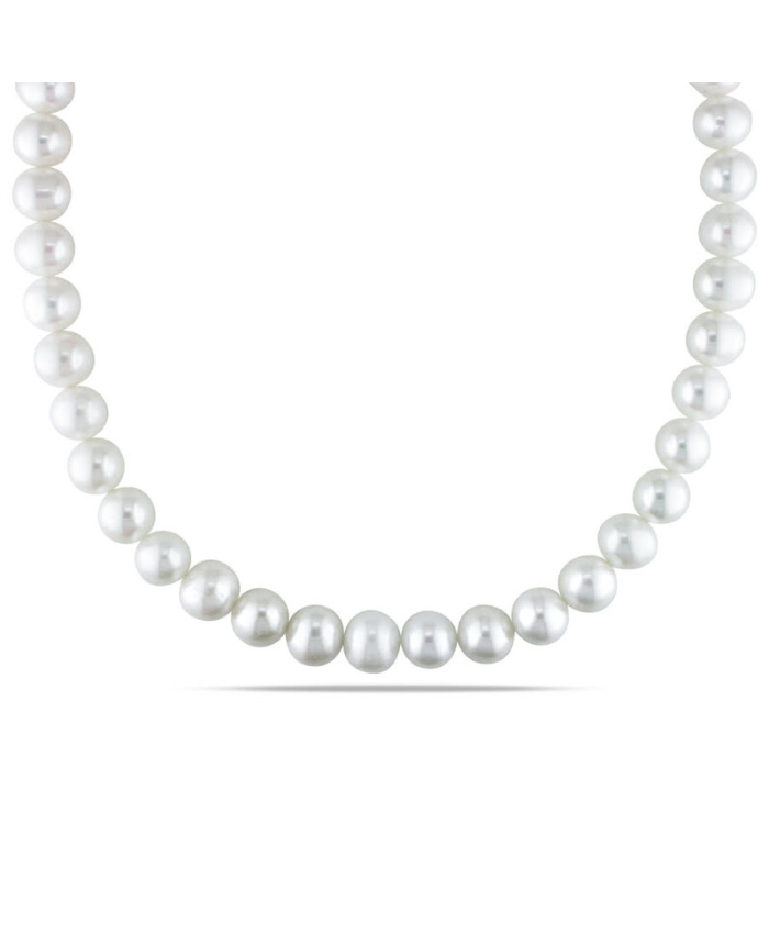 Amour 10 - 11 MM Freshwater Cultured Pearl Strand With Sterling Silver Ball Clasp