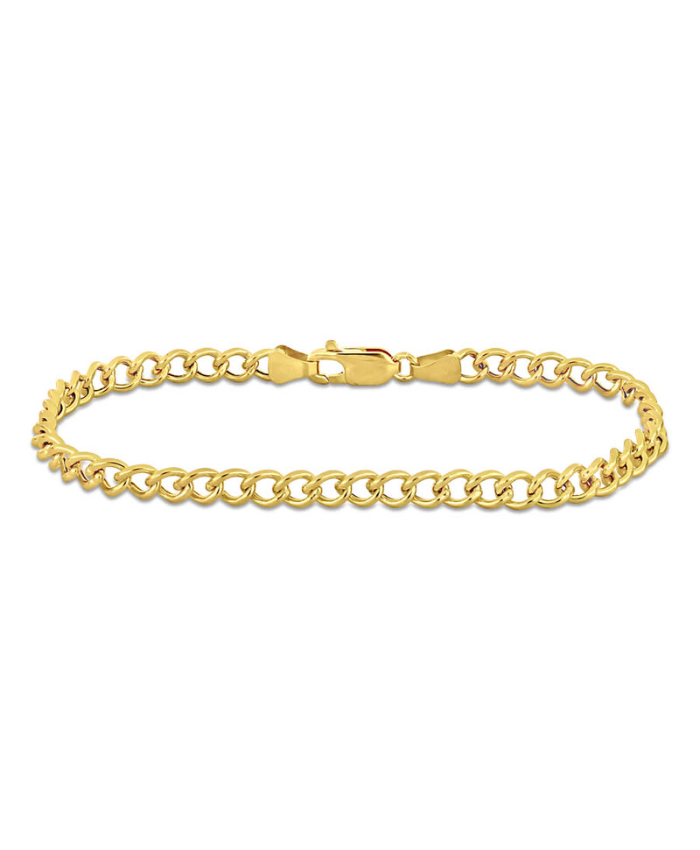 Amour 4.1mm Curb Chain Bracelet In 14K Yellow Gold, 9 In