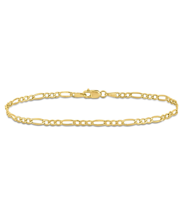 Amour 2.5mm Figaro Bracelet In 10K Yellow Gold, 9 In