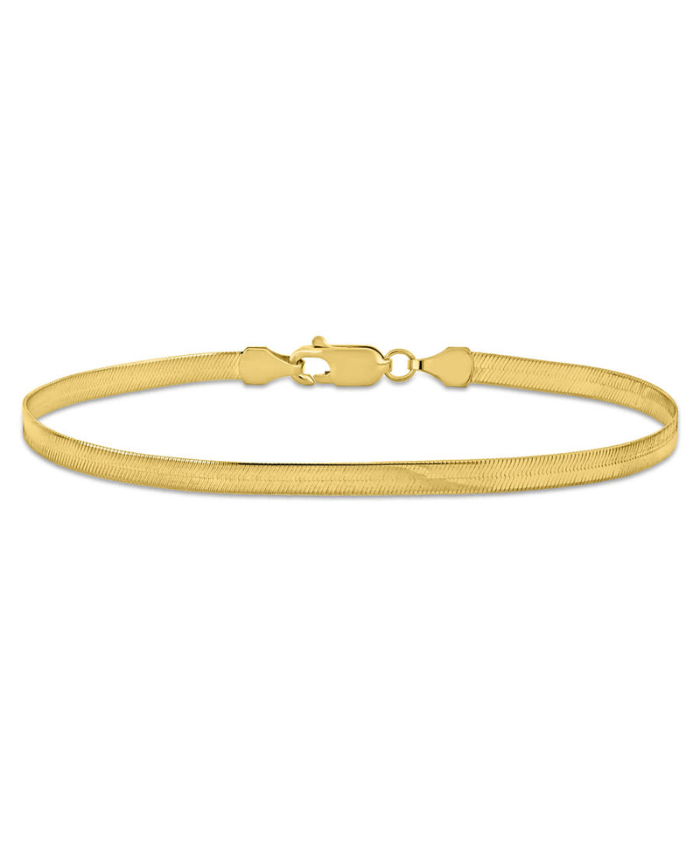 Amour 3.5mm Flex Herringbone Chain Bracelet In 10K Yellow Gold, 7.5 In
