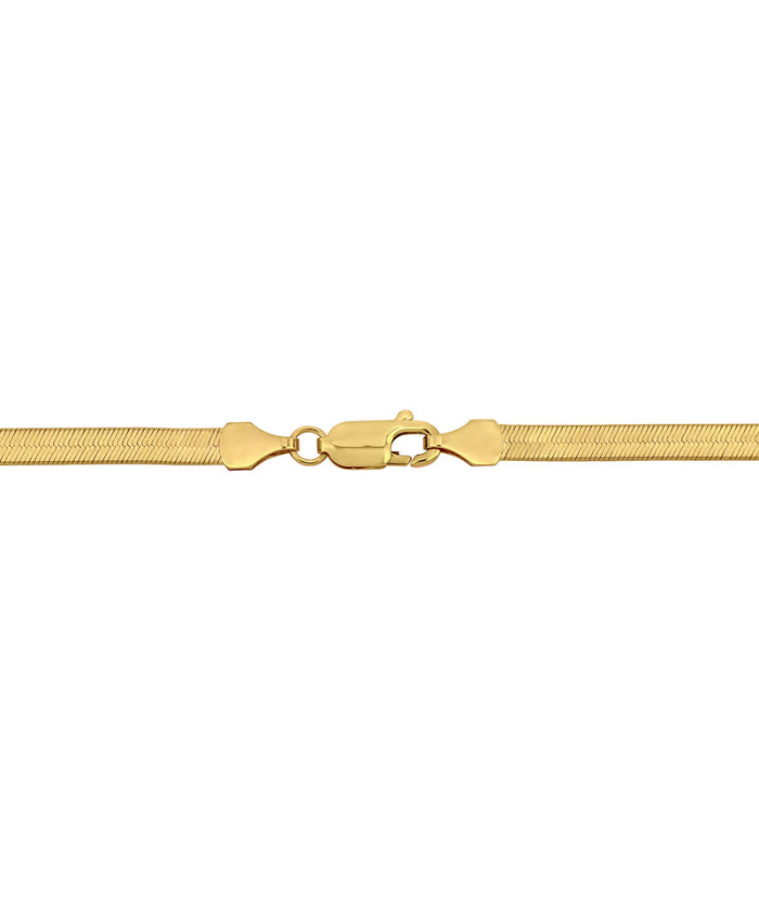 Amour 3.5mm Flex Herringbone Chain Bracelet In 10K Yellow Gold, 7.5 In