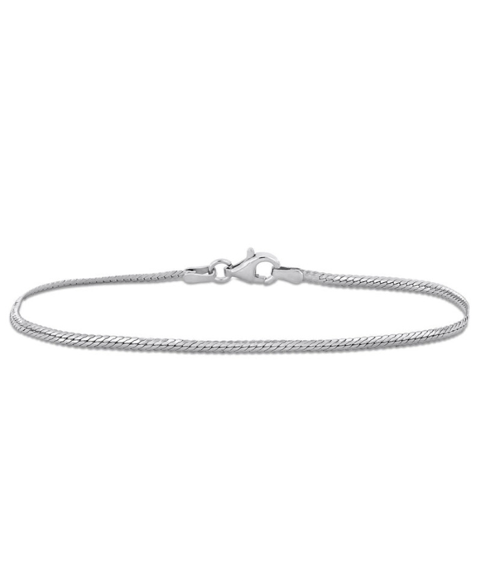 Amour 2mm Herringbone Chain Bracelet in Sterling Silver