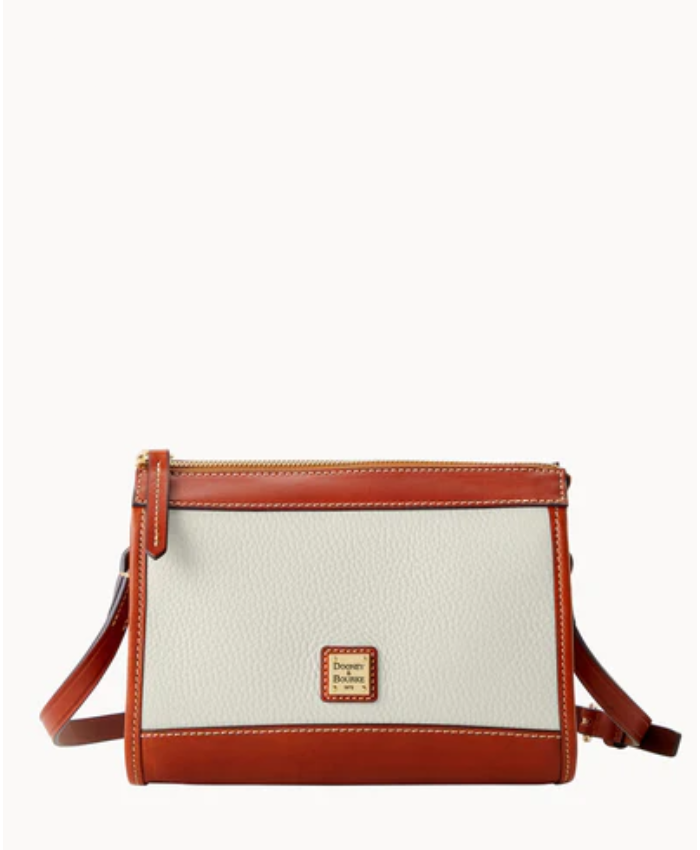 Pebble Grain Zip Crossbody