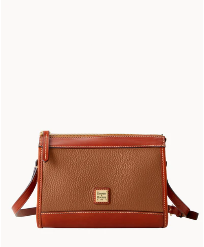 Pebble Grain Zip Crossbody