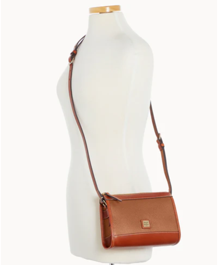 Pebble Grain Zip Crossbody
