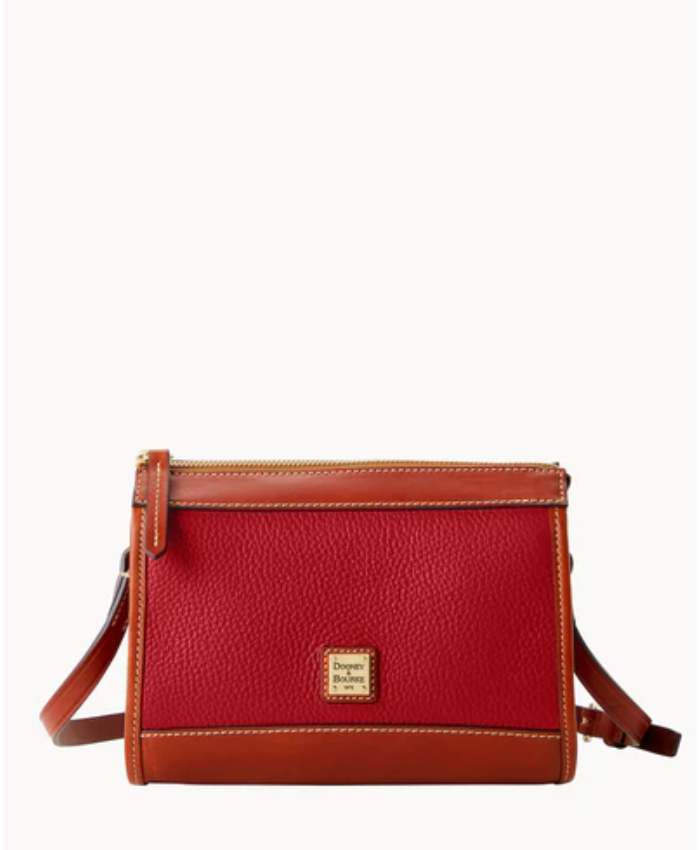 Pebble Grain Zip Crossbody