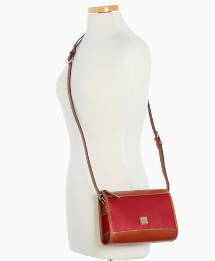Pebble Grain Zip Crossbody