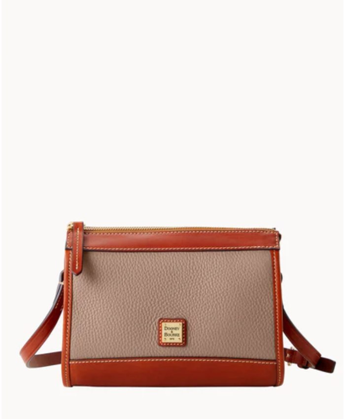Pebble Grain Zip Crossbody