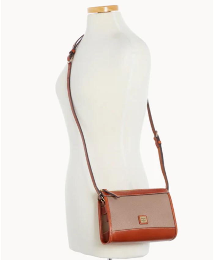 Pebble Grain Zip Crossbody