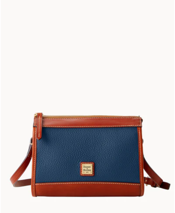 Pebble Grain Zip Crossbody