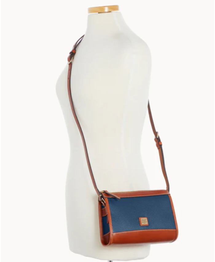Pebble Grain Zip Crossbody