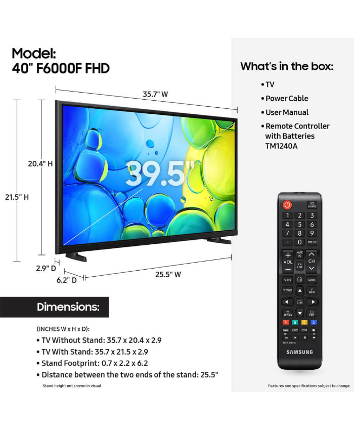 Samsung 40 Inch Class FHD LCD Smart TV