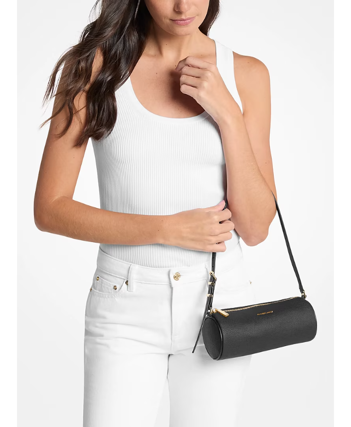 Izzy Small Pebbled Leather Barrel Pochette