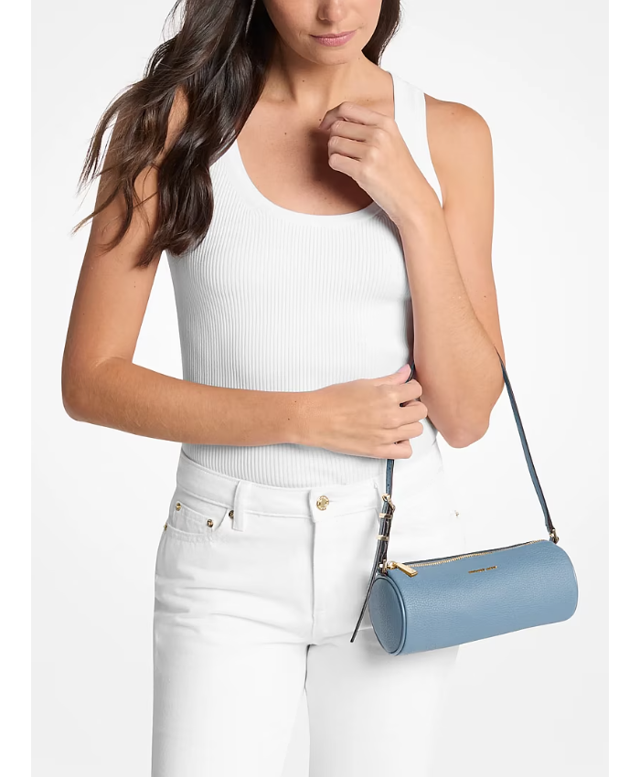 Izzy Small Pebbled Leather Barrel Pochette
