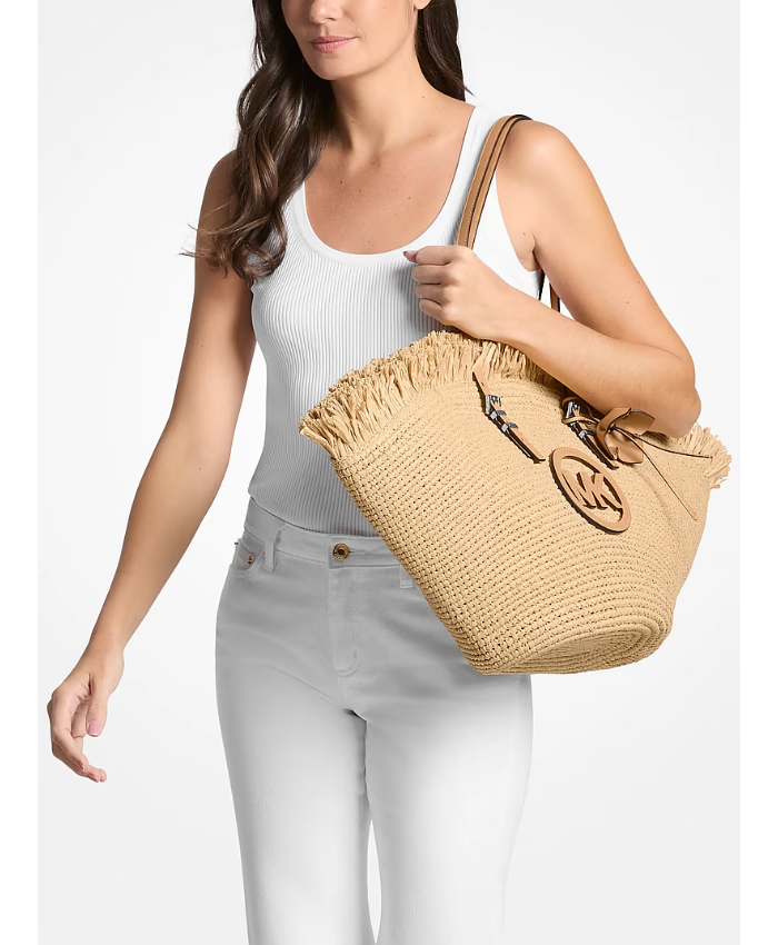 Isa Large Hand-Crocheted Fan Tote Bag