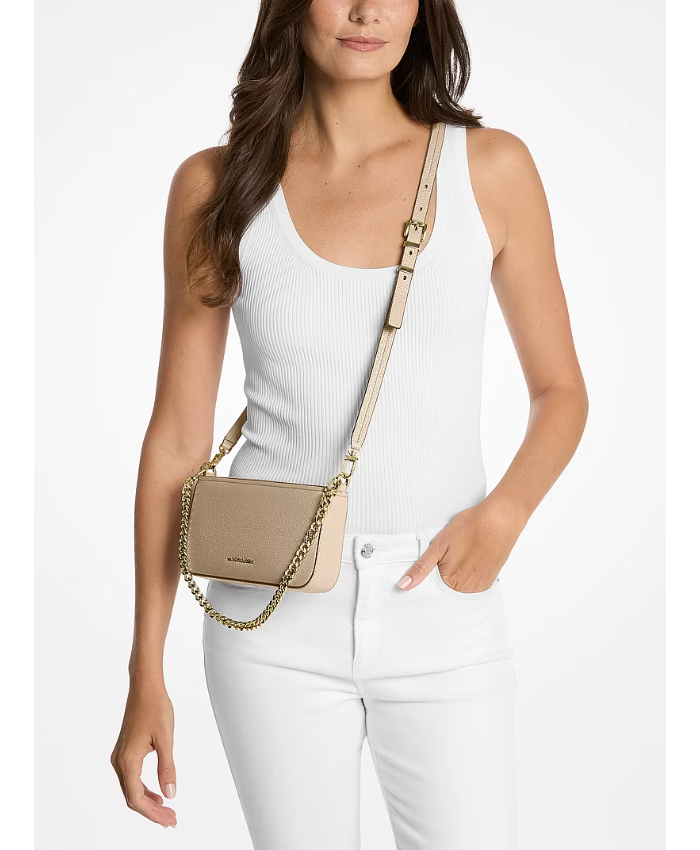Bryant Small Pebbled Leather Convertible Pochette