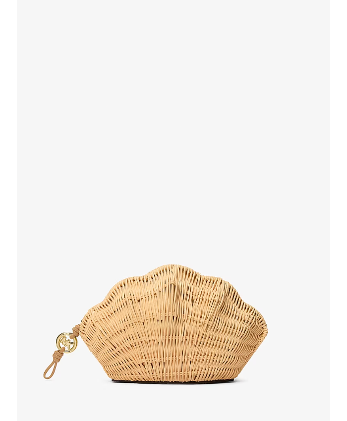 Shelly Rattan Clutch