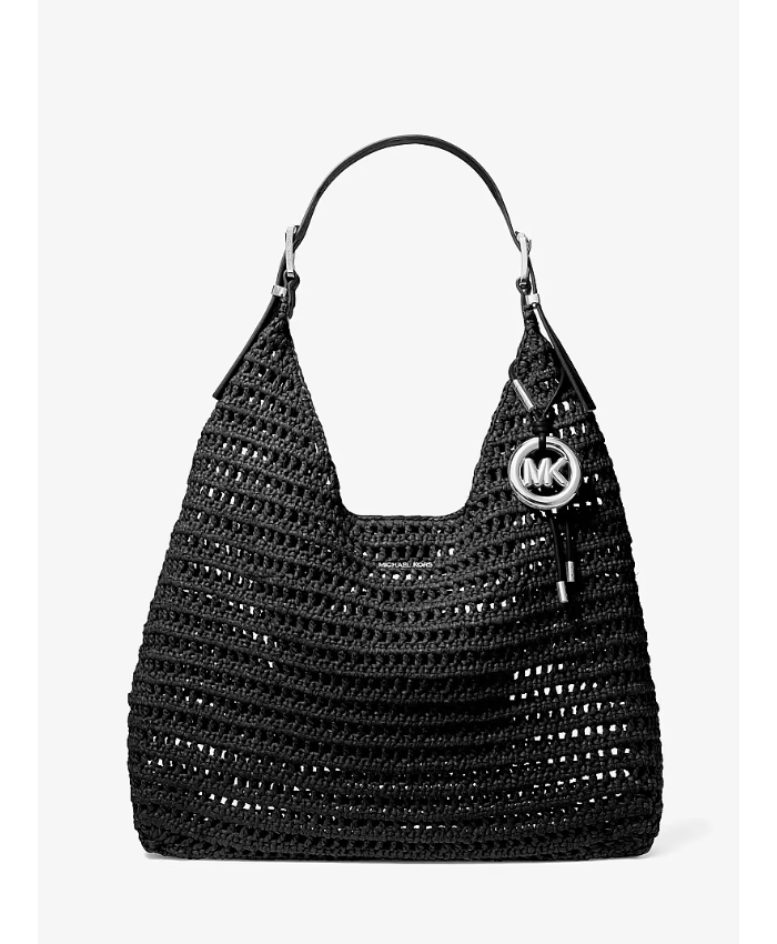 Nolita Large Crocheted Hobo Shoulder Bag