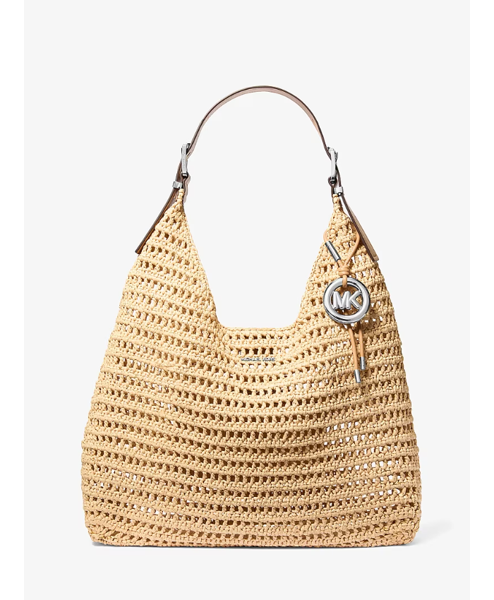 Nolita Large Crocheted Hobo Shoulder Bag