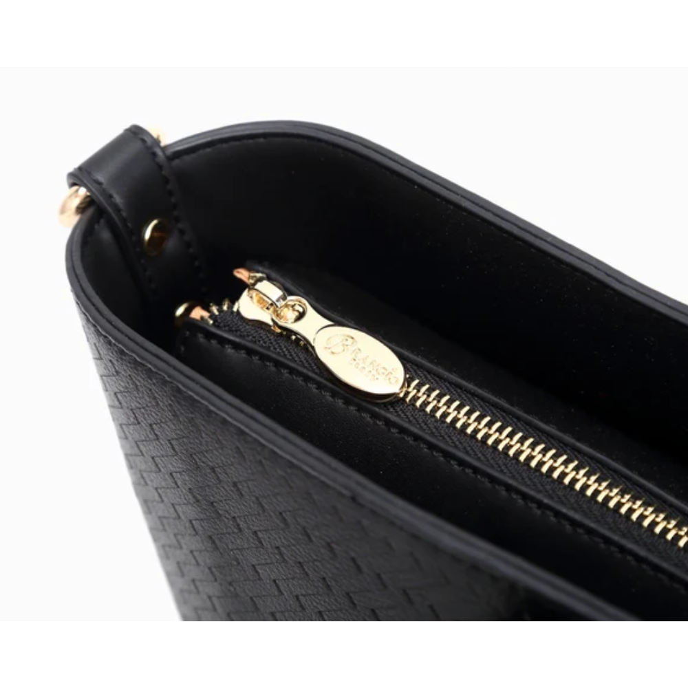 Brangio Italy Woven Luxury Women’s Shoulder Handbag
